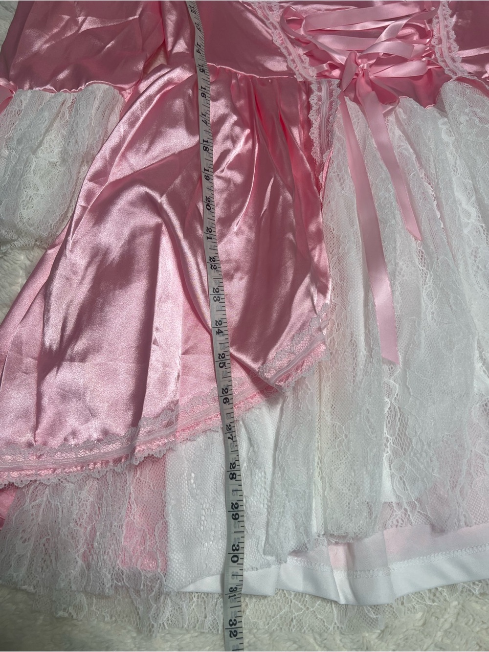 Dolls Kill Trickz N’ Treatz Cake Queen Costume Pink Lace Dress XL NWT - Picture 8 of 11